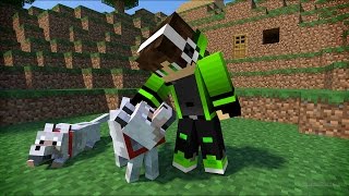 ماين كرافت#21  بناء بيت الكلب في سيرفر عراق كرافت !!