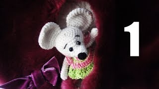 Вязаная Мышь Ч 1/4 Mouse Crochet P 1/4