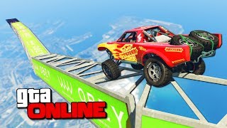 ЭКСТРИМ ВОЖДЕНИЕ ПО ТОНКИМ БАЛКАМ НА ТРОФИ В GTA 5 ONLINE ( ГТА 5 ГОНКИ )