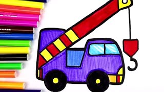 How to draw a crane easily and beautifully| как нарисовать кран