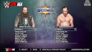 WWE 2K18 FULL ROSTER -151 Superstars - RAW, SDLive, NXT, 205, Divas, Legend | Concept | PS4/XB1