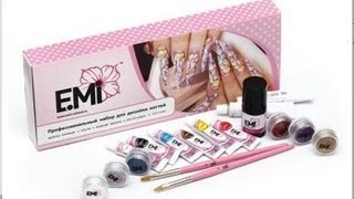 Дизайн ногтей: Гель краска E.Mi: Посылка