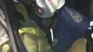 rescate vehicular filmado por el 132