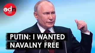 Putin Claims He Wanted Navalny Released in Election Victory Speech