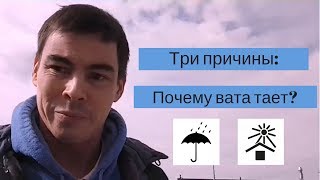 Почему вата тает?