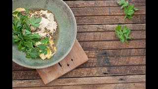 Lebanese Omelette with Almond ‘Hummus’