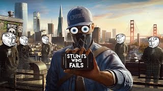 AMAZING WATCH DOGS 2 STUNTS & FAILS