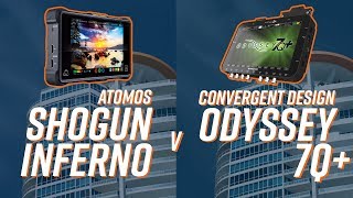 Atomos Shogun Inferno vs Odyssey 7Q+ Footage Comparison in 4K