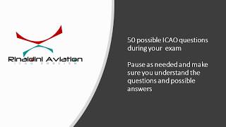 50 possible ICAO Exam questions