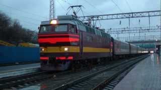 Отправление ЧС4Т-343 с поездом №212 Томск — Анапа