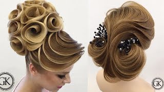Top 20 Hair Transformations by Professional Hair Stylists 2018  Gelinlik sac duzumleri
