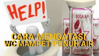 Tutorial Cara Mengatasi WC Mampet / Penuh Air.. .