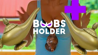 Would genie lamp fit between the boobs?