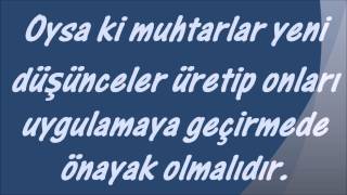 MUHTARLIK NEDİR GÖREV VE YETKİLERİ NELERDİR...
