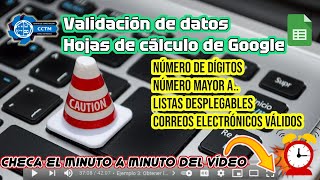 + ¿Cómo validar datos en hojas de cálculo de Google? | Google Sheets | ¡Muy Básico!