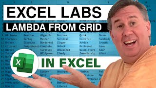 Excel Labs Creates A LAMBDA From Existing Worksheet Logic - Episode 2599