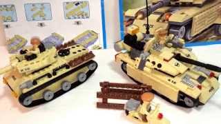 Cogo 3333 and 3321 Military tank,  Double REVIEW