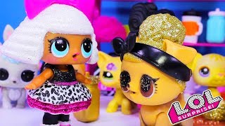 Куклы ЛОЛ Питомец Pup Bee ЗОЛОТОЙ ШАРИК Мультик lol dolls