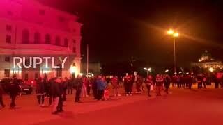 Austria: First images outside Chancellery after Kurz announces resignation