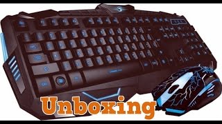 Unboxing-Kit tastatura + mouse Marvo KM800