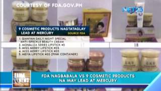 FDA warns against cosmetic products with lead and mercury