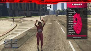GTA V - Karma V  New Mod Menu Features Showcase (CMD Co-Host)