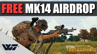 GOT A FREE MK14 AIRDROP - And put it to good use -PUBG