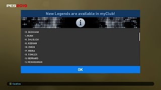 PES 2019 MyClub - 01/11 - Live Update, Managers, Legends, PotW, Boca Agent!