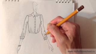 Myfashionschool - эскизы одежды для начинающих
