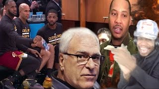 LMAO LEBRON & MELO ARE DISSING PHIL JACKSON! KNICKS vs CAVALIERS HIGHLIGHTS REACTION