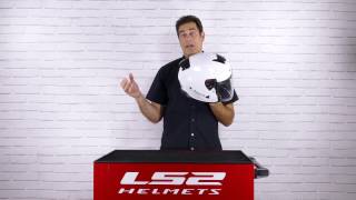 LS2 INFINITY OF521 Open Face Motorcycle Helmet - FIBERGLASS