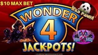 WONDER 4 Slot Machine Max Bet Bonuses Won  | Season 8 | Episode #18