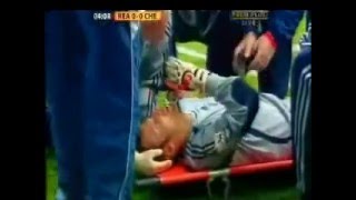 Chelsea Vs Reading 15-10-06 injury of cech and cudicini; terry the keeper