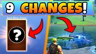 Fortnite Update: 9 SECRET CHANGES! – NEW Back Bling & ROCKET LAUNCH (Battle Royale Playground Patch)