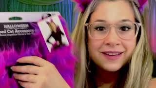 ASMR Costume Accessories Unboxing Headband Furry Gloves And Tail | Soft Spoken | Rayna
