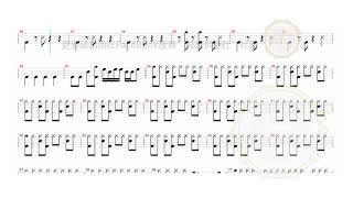 鼓譜供應社－完整免費的動態鼓譜Free Drum score 【真的不想嘴】聖結石Saint