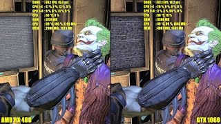 Batman Arkham Asylum 4K GTX 1060 Vs AMD RX 480 Frame Rate Comparison
