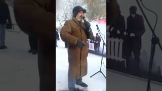 Выступление Виктора Козодоя на митинге в Новосибирске против повышения тарифов 24 декабря 2016г.
