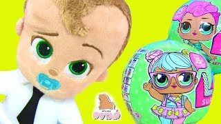 Босс Молокосос в ДЕТСКОМ САДУ - Видео для Детей #КУКЛЫ ЛОЛ - Распаковка | Май Тойс Пинк