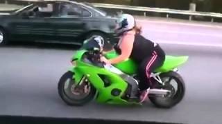 спортбайк и не спорт баба