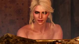 Ведьмаг 3 / Witcher 3.  Цири в бане без одежды / Naked Ciri in the sauna
