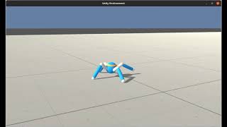 Proximal Policy Optimization (PPO) trained on the Unity Crawler Environment