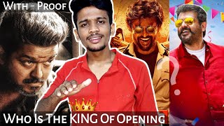 Top Day 1 Boxoffice Record in Tamilnadu with Proof | who is the King Of Opening