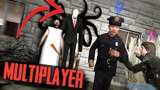 FINDING SLENDERMAN In GRANNY MULTIPLAYER... They're Working Together!?! (Granny Horror Roleplay)