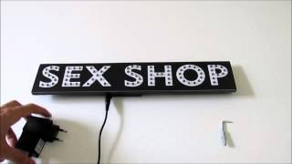 Luminoso em LED Sex Shop