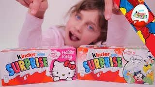 [OEUF] Oeufs Kinder Surprise Hello Kitty & Disney edition - Unboxing Kinder Surprise eggs