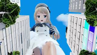 【巨大娘 Giantess】1万倍巨大娘の侵略/10,000 times Giantess attack【MMD】