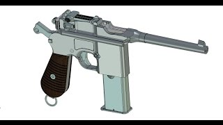 Маузер М712. Mauser M712.  Лучшие 3D модели оружия.