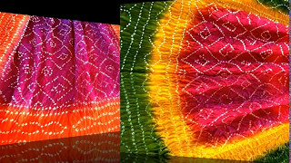 Pure Indian Art - Bandhani Silk Dupatta range