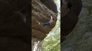 Jackson Falls rock climbing: Here Come the Snakes, 5.12c